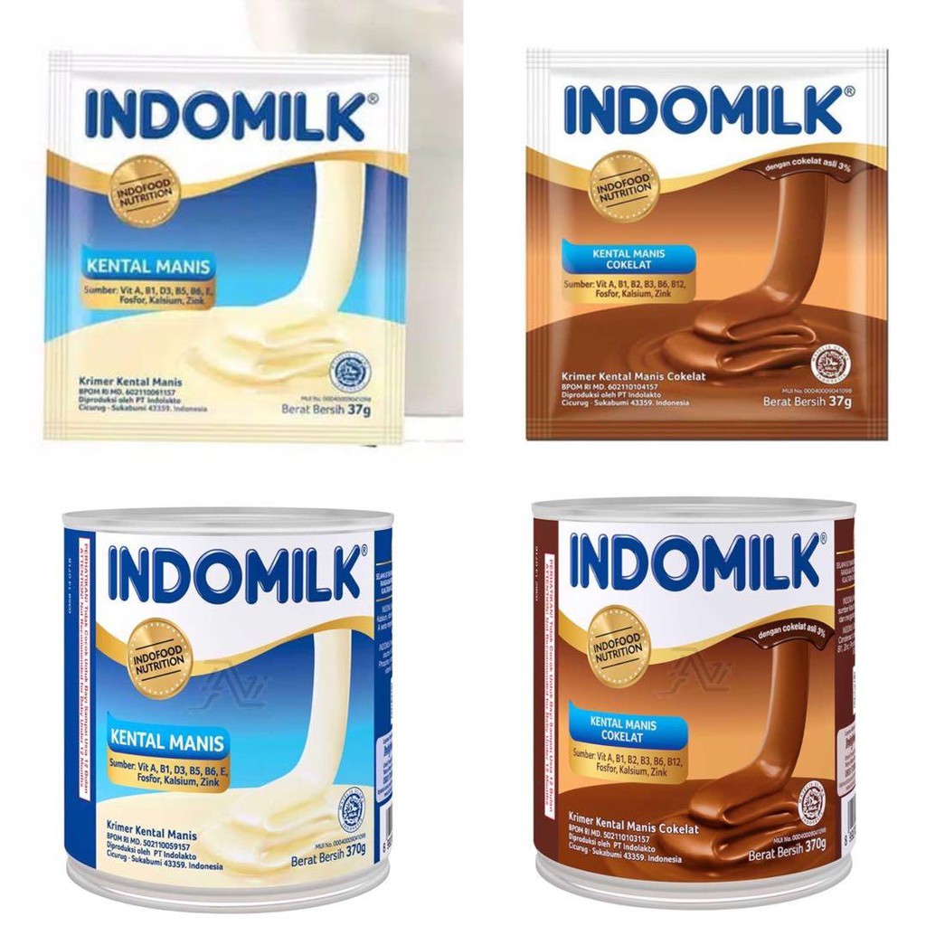 

Indomilk Susu Kental Manis 370g - SKM kemasan kaleng