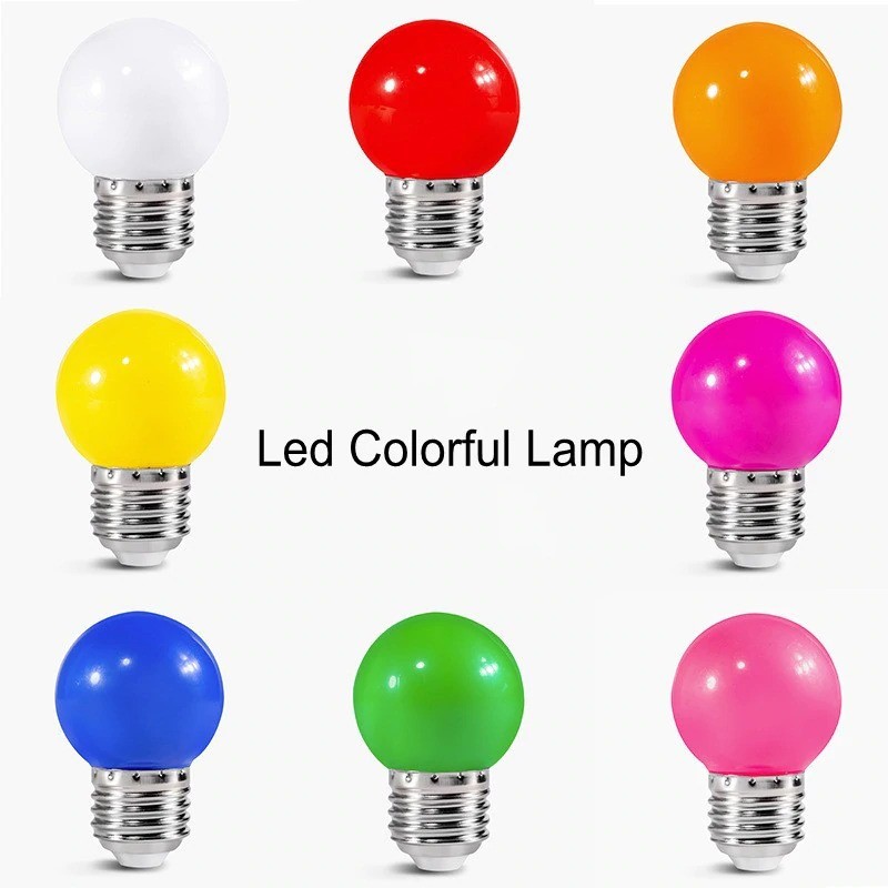 Bohlam LED Hias 3 Watt Warna warni Lampu Dekorasi Pingpong