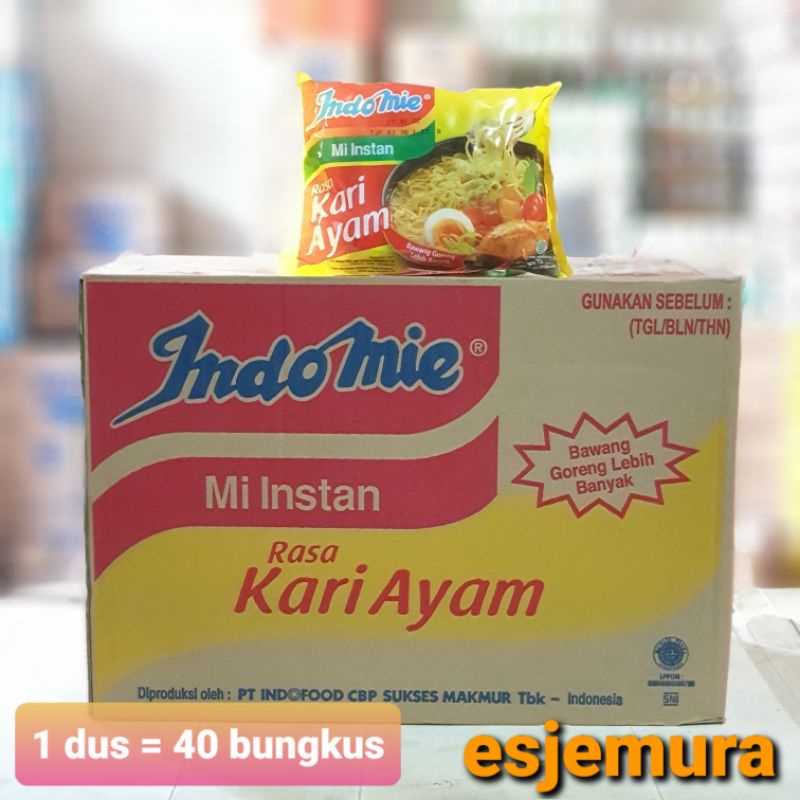 

Indomie Kari Ayam per dus isi 40 bungkus
