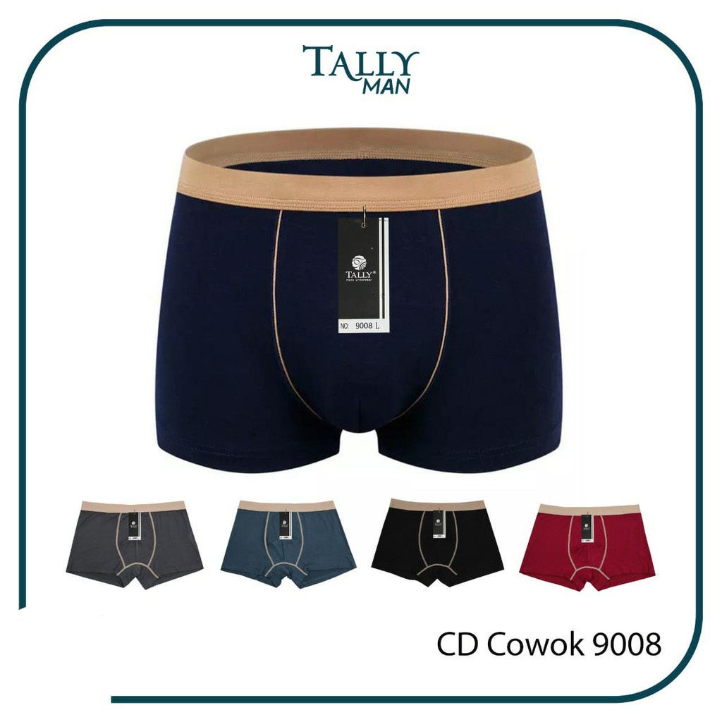 Celana Dalam Boxer Pria Tally 9008 ORI % / CD Kolor Cowok