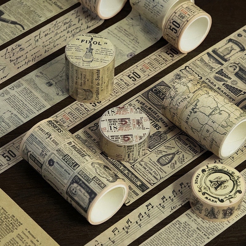 

washi tape selotip motif vintage
