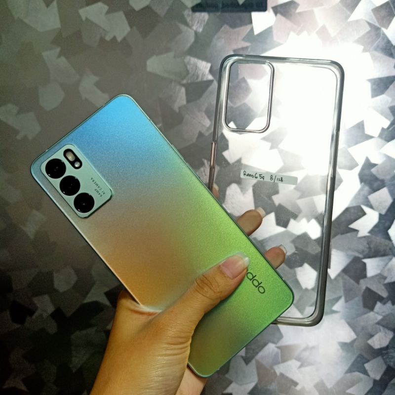 (SECOND) HP AJA OPPO RENO 6 (5G) 8/128GB SUPER ISTIMEWA MULUS NO MINUS NO DENT NO SHADOW