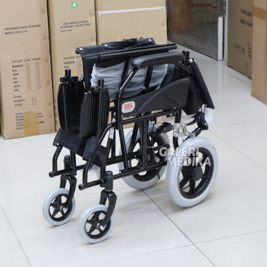 Kursi Roda Travel / Alumunium Travel Wheelchair GEA FS868L / FS 868 L / FS-868L (KHUSUS GOJEK)