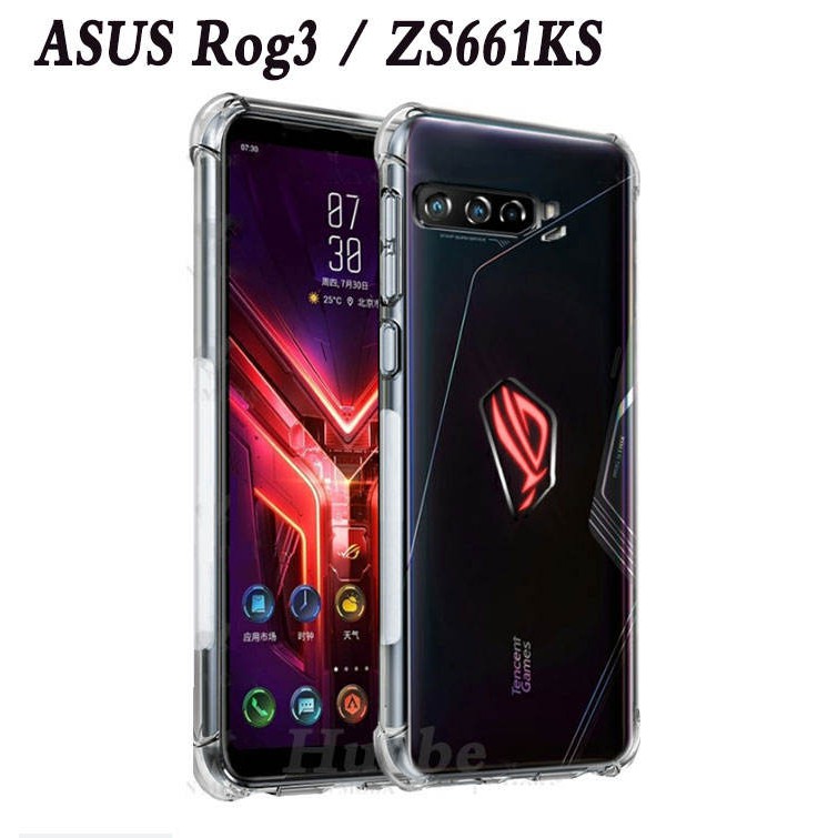 3 in 1 Pelindung Layar + Soft case Airbag Anti Crack Asus ROG Phone 3