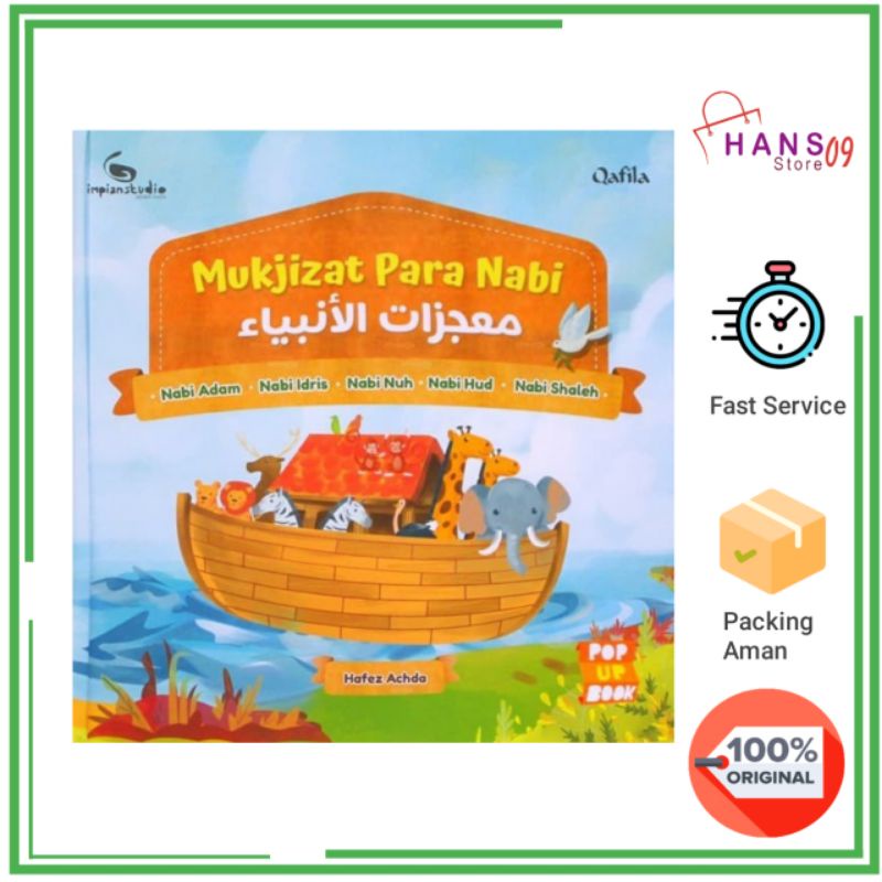 Pop Up Book Mukjizat Para Nabi : Nabi Adam, Nabi Idris, Nabi Nuh, Nabi Hud, Nabi Sholeh
