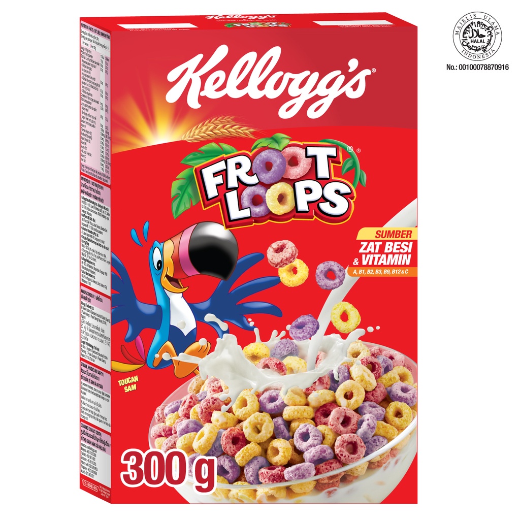 Jual Kellogg's Breakfast Cereal Froot Loops 300g Shopee Indonesia
