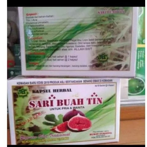 

KAPSUL SARI BUAH TIN ORIGINAL / KEMASAN 10 SACHET