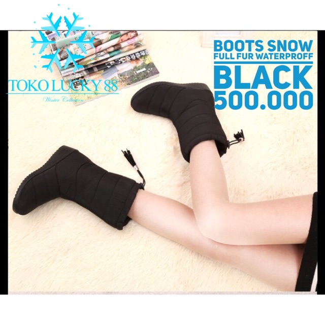 IMPORT Flash Sale Cuci Gudang Boots Snow Sepatu Boots Winter Musim Dingin