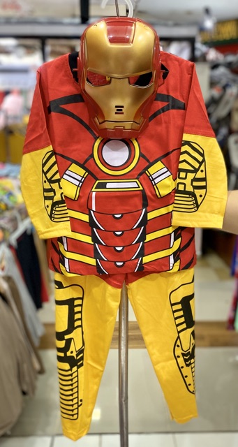 Baju Topeng Anak | Baju Kostum + Topeng Anak Laki-Laki AZADA IRONMAN