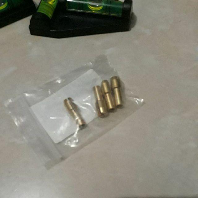 Yoaushop 4pcs/set Mata Bor Chuck Collet Kuningan Adapter Multifungsi 2mm Untuk Perlengkapan Pertukangan