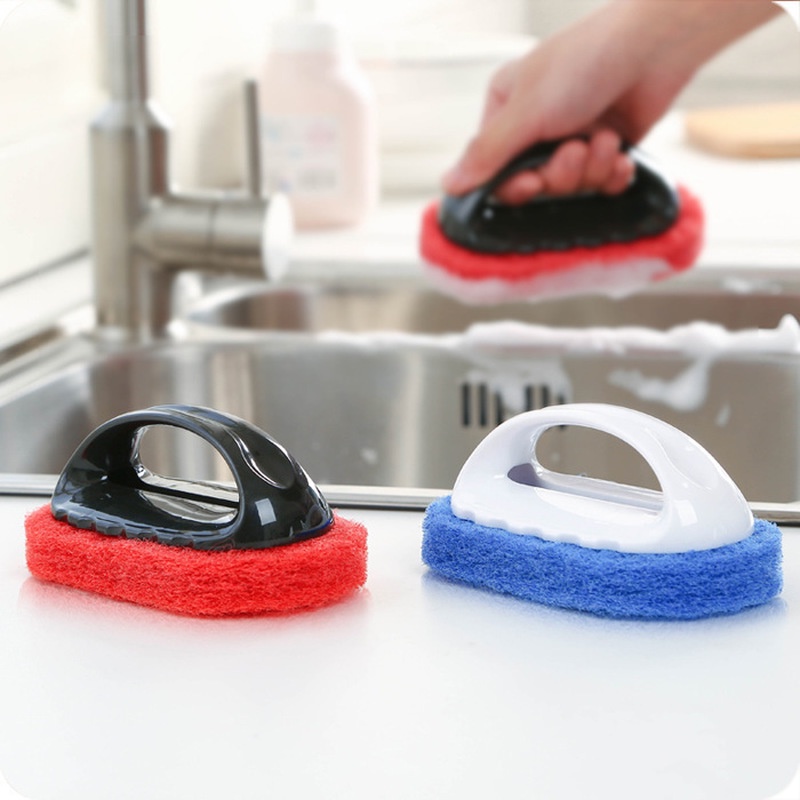 [Unggulan] Sikat Spons Pembersih Toilet Kamar Mandi Dapur Dengan Gagang/Cleaning Car Glass Groove Windshield Wiper/Windows Cleaning Brush Sponge Scrub Brushes/Alat Pembersih