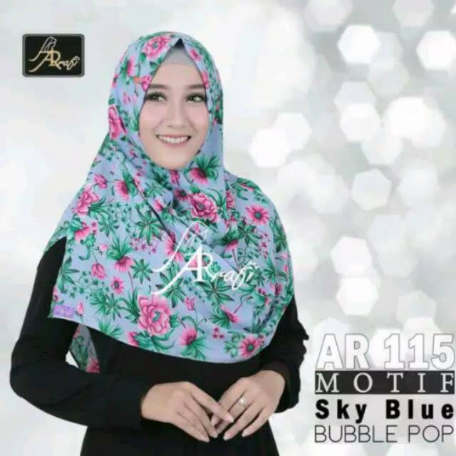 Jilbab satuan pashmina instan motif diamond pop