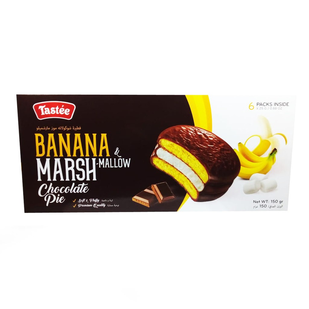 

Tastee Banana Marshmallow Chocolate Pie 150gr