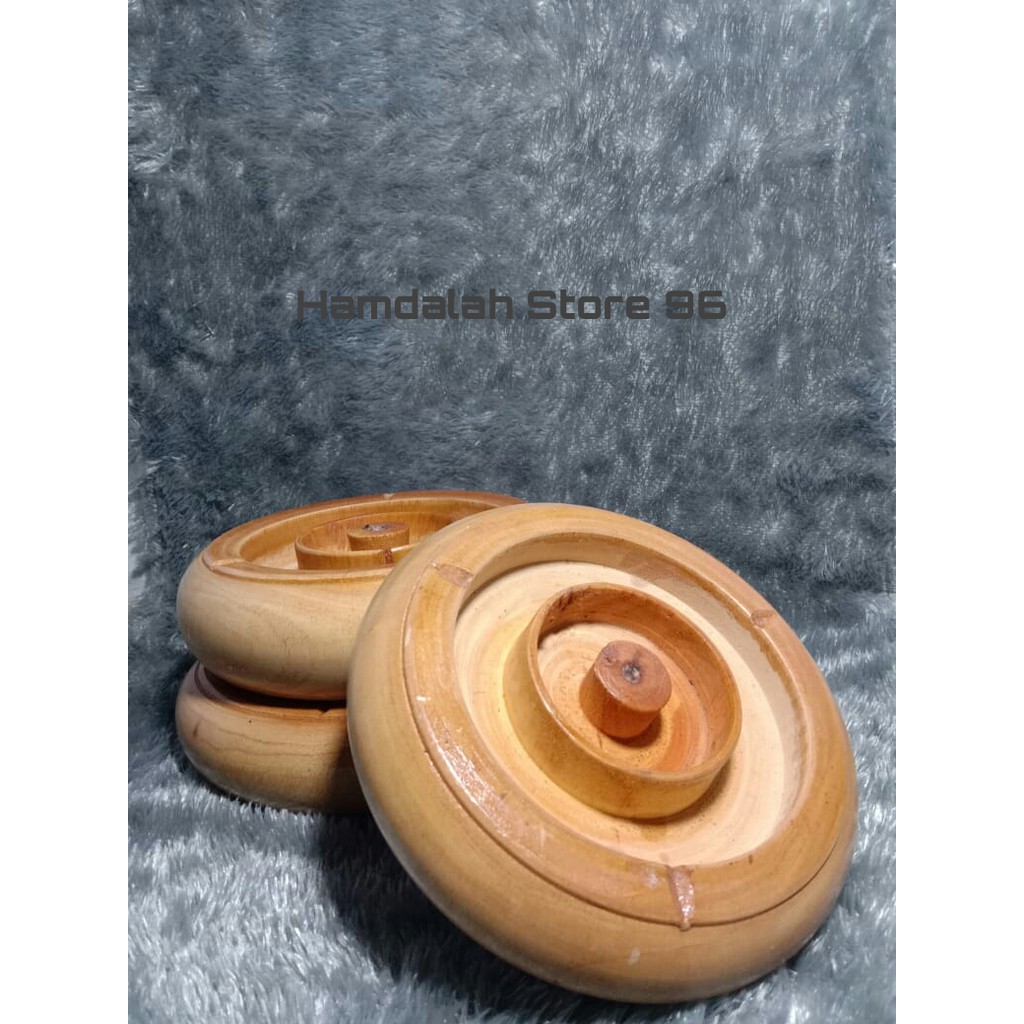 Asbak Rokok Asbak Kayu Asbak Souvenir Diameter 17/18 CM Warna Putih Besar