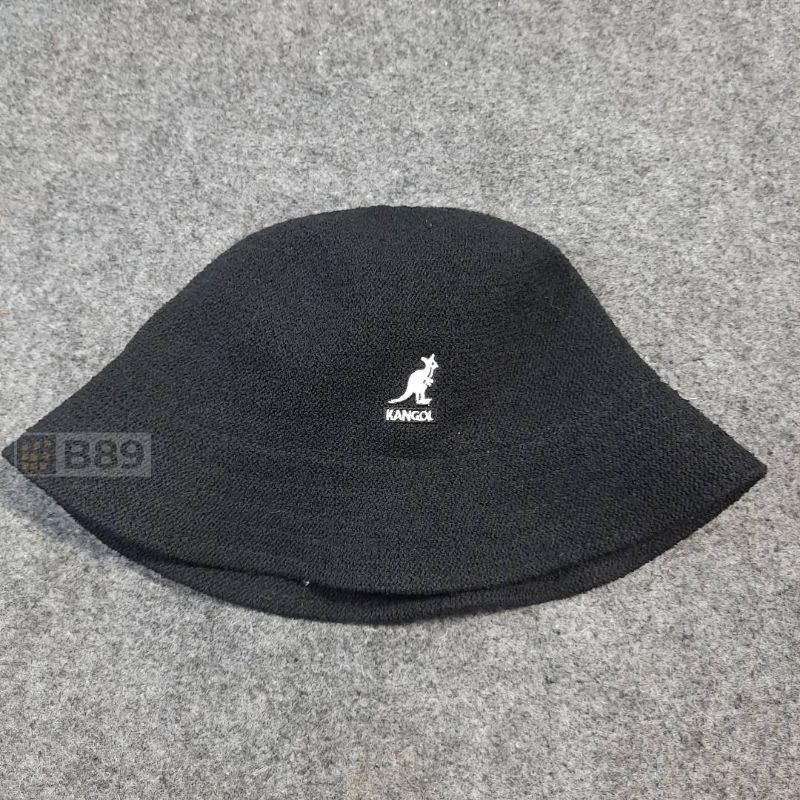 TOPI KANGOL TROPIC VENTAIR BUCKET HAT ORIGINAL - BLACK
