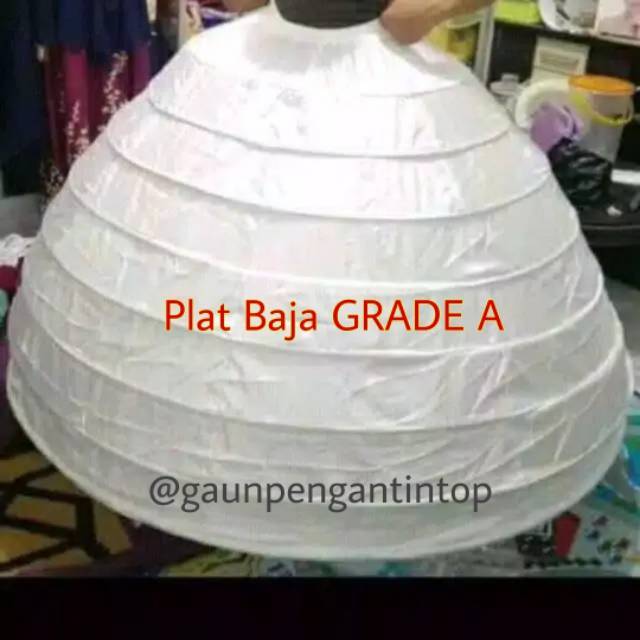 PLAT GRADE A Ring 8 Peticoat Petikut Barbie Pengembang Gaun Kawat Gaun Gelembung Kebaya Pengantin