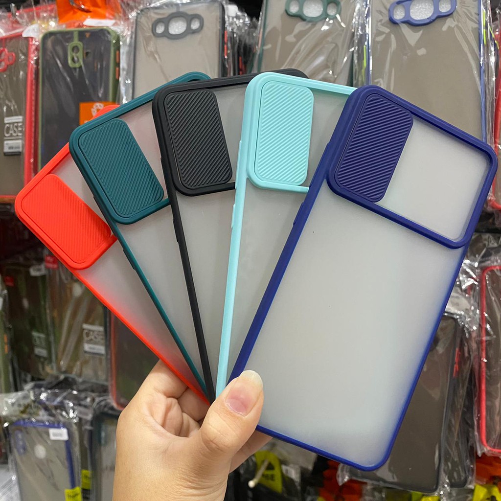 Vivo Y91 Y93 Y95 Slide Case Protection Camera Matte Candy Soft Case