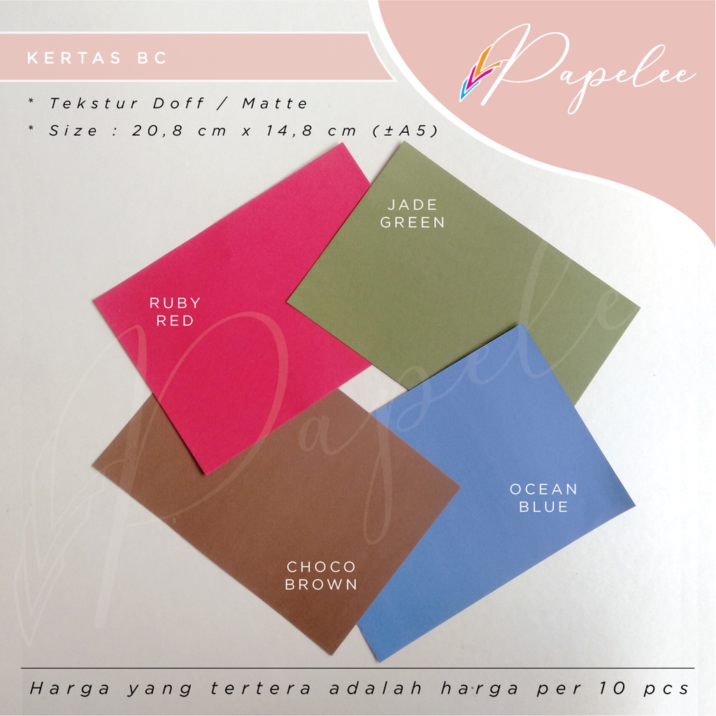 [10pcs] AMPLOP UNDANGAN KERTAS BC 160 gsm  UKURAN 21,4x15,2cm (-+ A5) / AMPLOP FANCY / AMPLOP WARNA