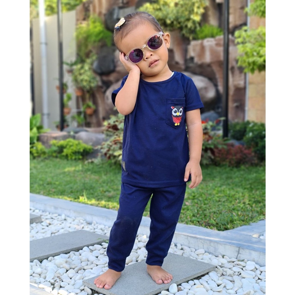 SET JOGGER OWL || setelan anak perempuan || setelan anak laki-laki