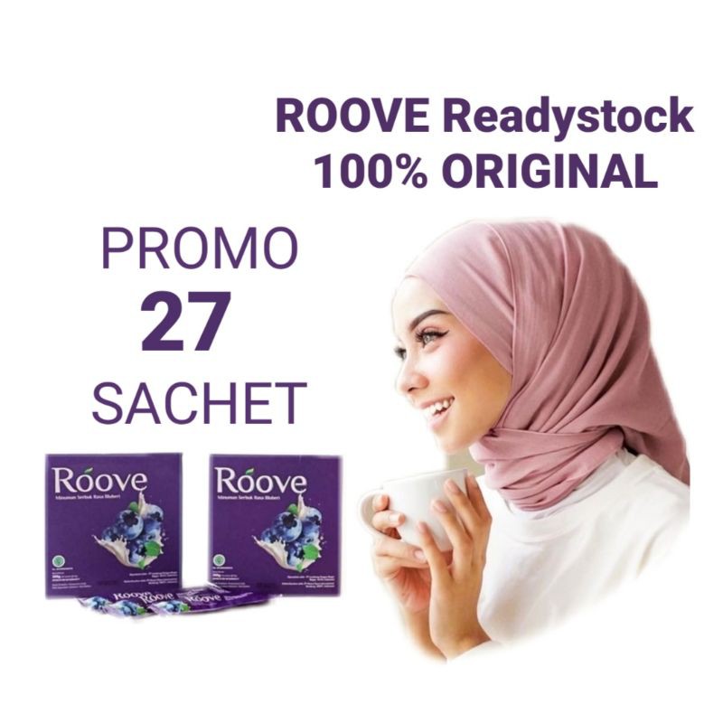 ROOVE MINUMAN COLAGEN. 27 sachet. COLLAGEN BEAUTY DRINK ORIGINAL MURAH BPOM HALAL MEDAN READYSTOCK