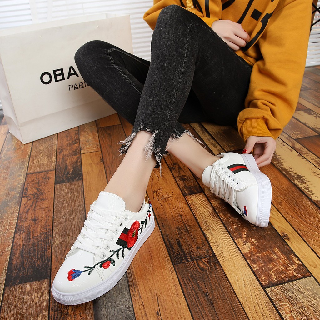 Sepatu Gucci Ace Embroidered Sneaker 918 VO