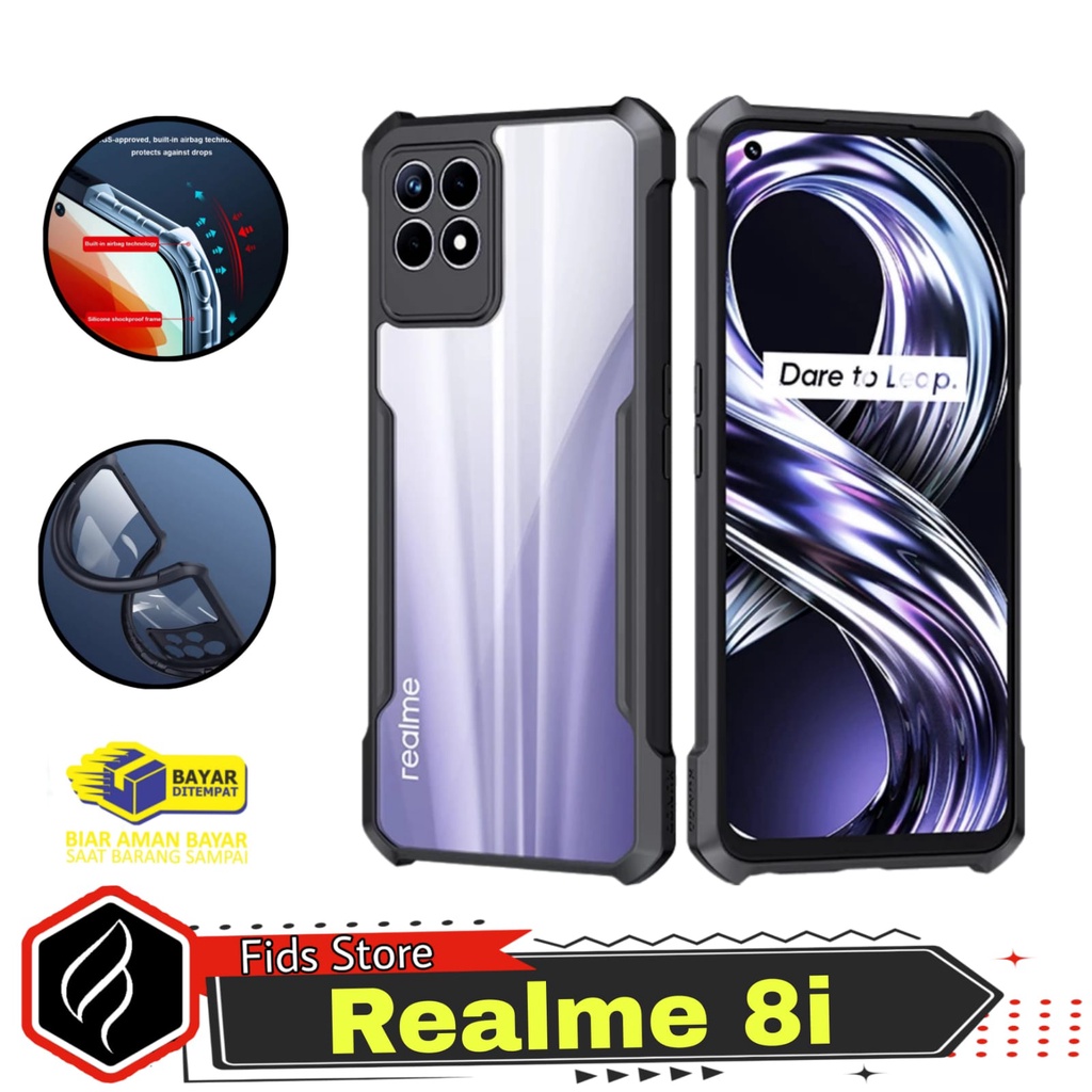 PROMO Case REALME 8i Case Simple Transparent Soft Acrylic Case Armor Prigen Fusion