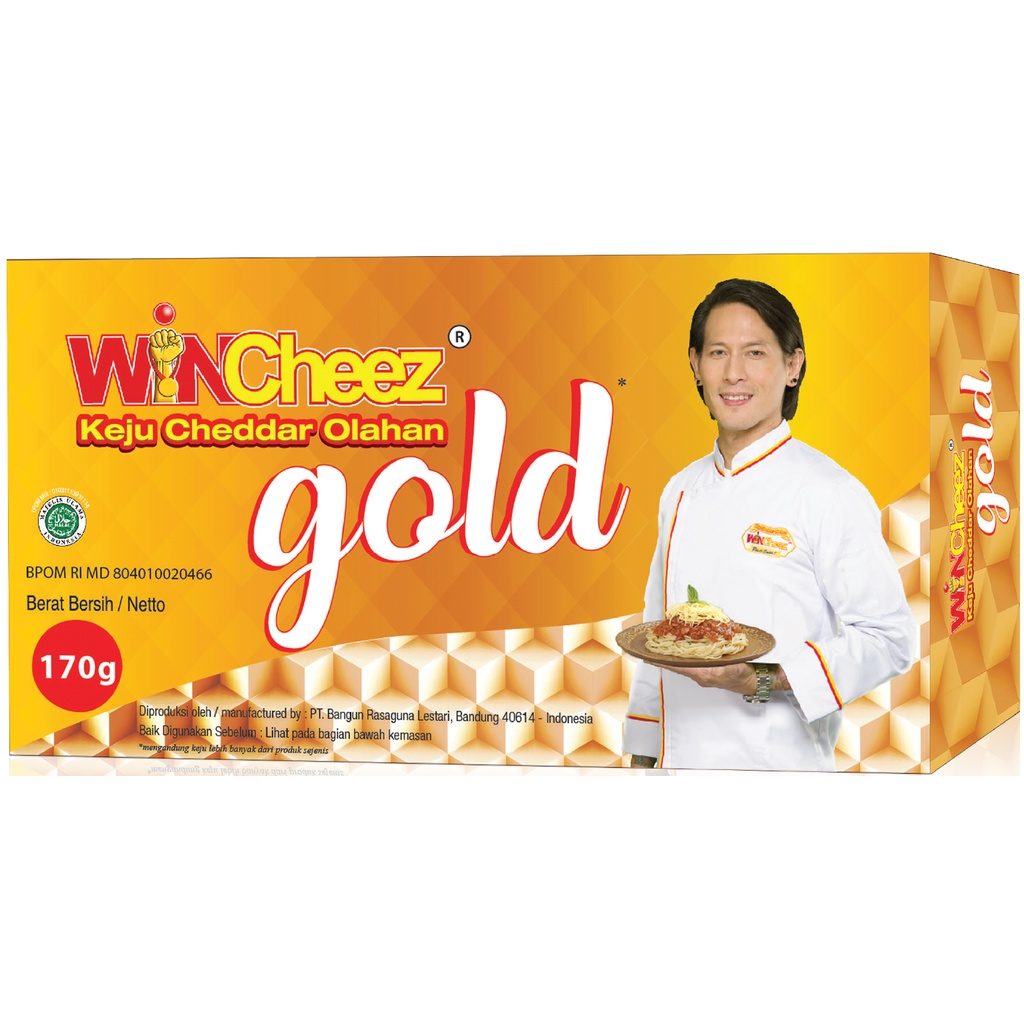 

WINCheez Gold 170gr Keju Cheddar Olahan - Chef Juna