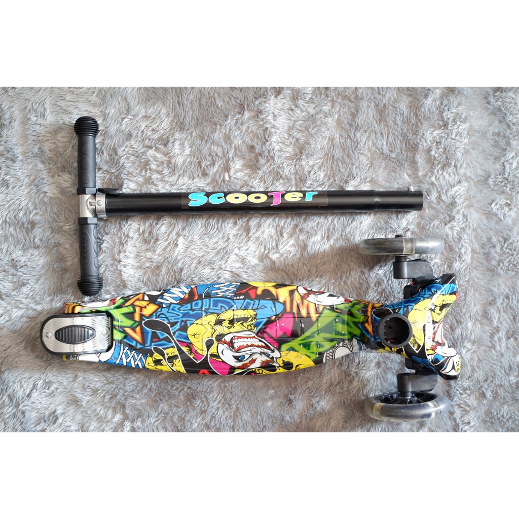 NEW ! skuter anak / otoped anak rda 3 ban karet PU / Kickboard skuter anak import premium murah