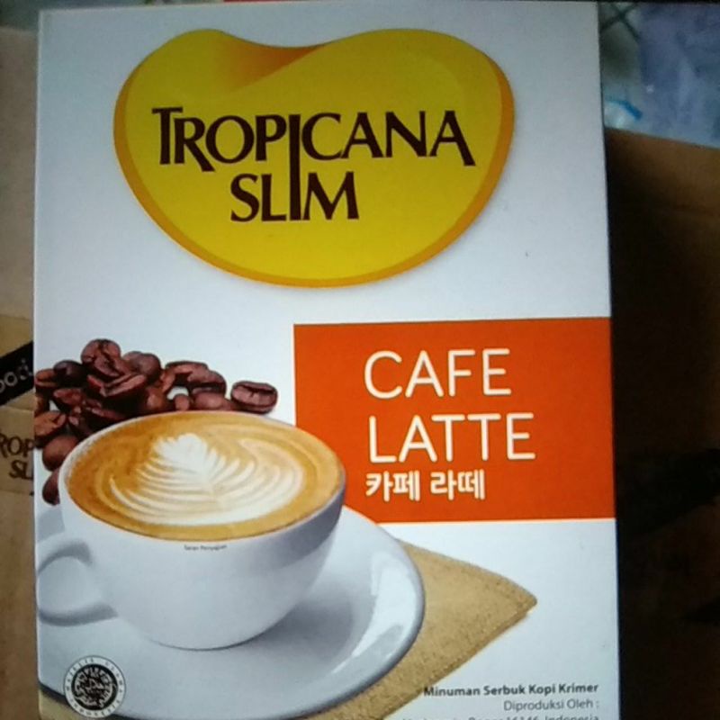 

Tropicana Slim Caffe Latte 10 Sachet Sugar Free (kemasan baru warna putih ya)