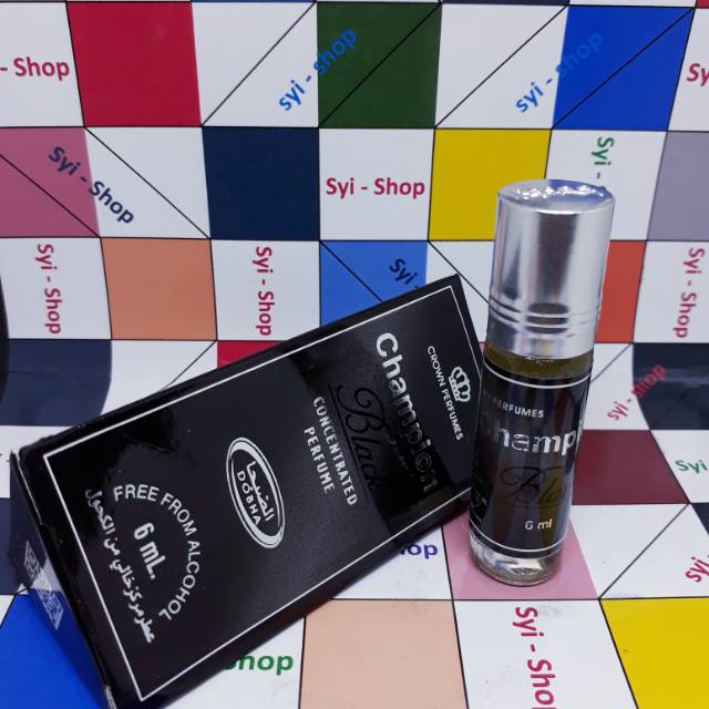 Parfum CHAMPION BLACK By Dobha Roll On Non Alkohol 6ml