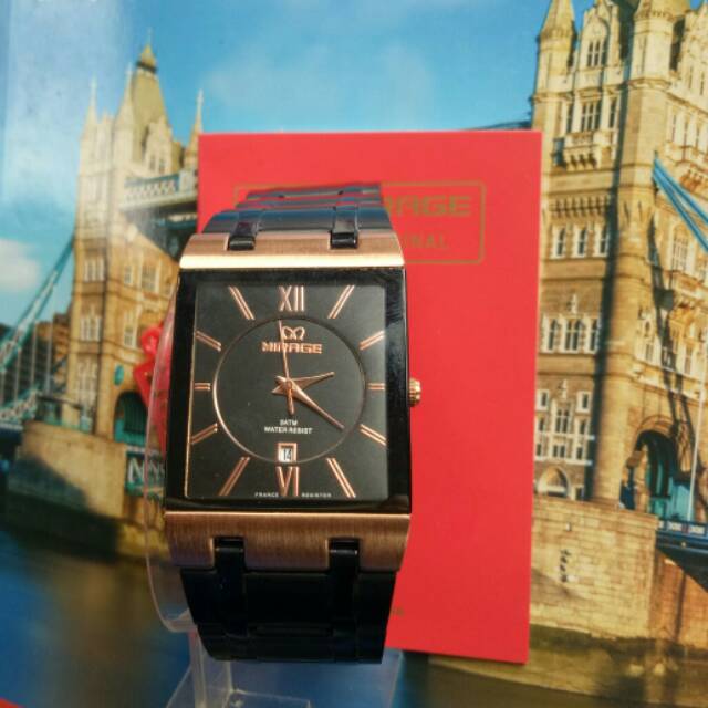 JAM TANGAN. MIRAGE QUARTZ ORI. ROSGOLD.