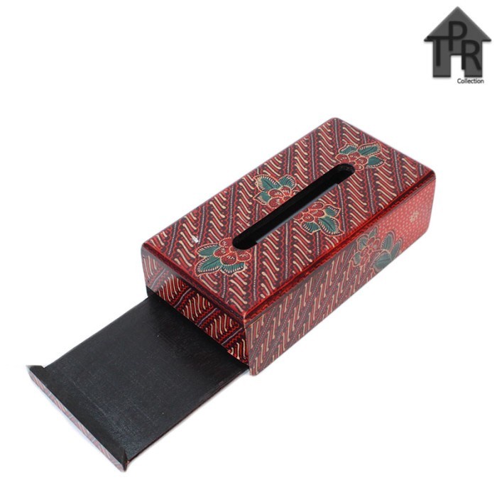 Tempat Tisu Kayu Batik / Box Tisu Tradisional Motif Batik / Tissue Box