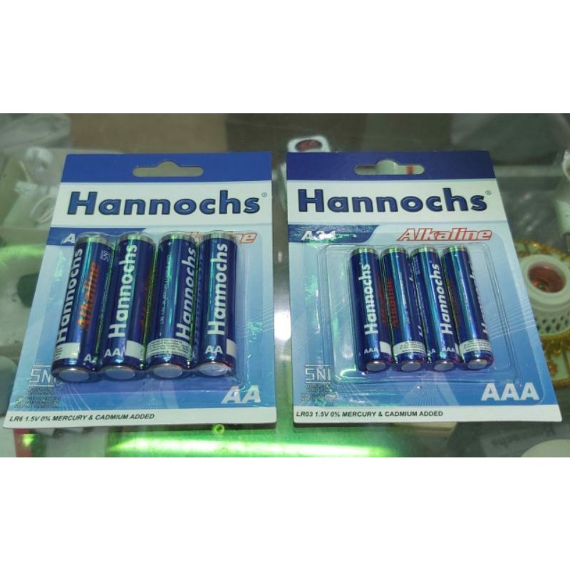 Baterai ALKALINE A2 &amp; A3 MERK HANNOCHS.