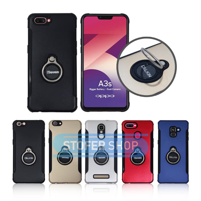 Slim Case Ring 360 Oppo A3s CASE FULL PROTECTION HardCase