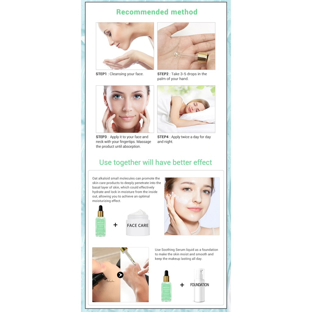 [BPOM] BREYLEE Soothing Serum Ekstrak Serum Sensitif untuk Menghilangkan Jerawat / Bekas Luka 17ml