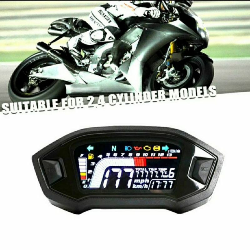 ファッションの フルール 店Dakota Digital Speedo Tach Combo Unit HLY-3016 Dakota Digital HLY-3013 Mini Speedometer