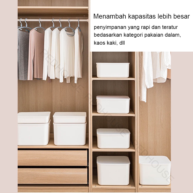 RED HOUSE Plastic Storage Box Kotak Penyimpanan MultifungsI