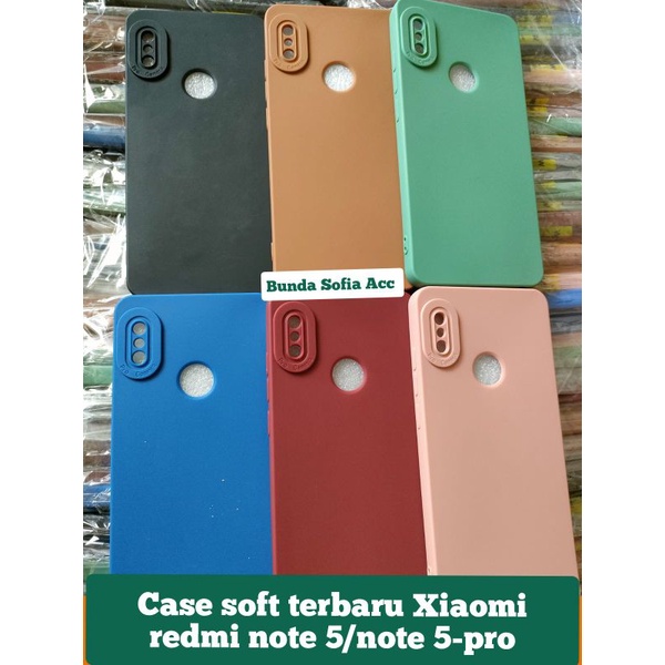 SLIKON case soft terbaru macaron tipe Xiaomi redmi note 5/note 5 pro