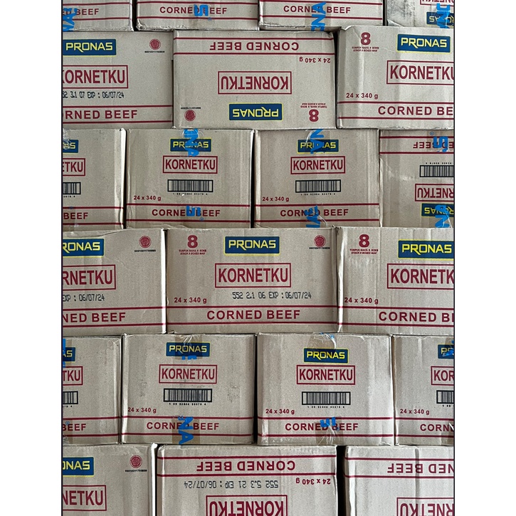 

Kornetku Kornet Daging Sapi Corned Beef Pronas HALAL 340gr (isi 24) - DUS