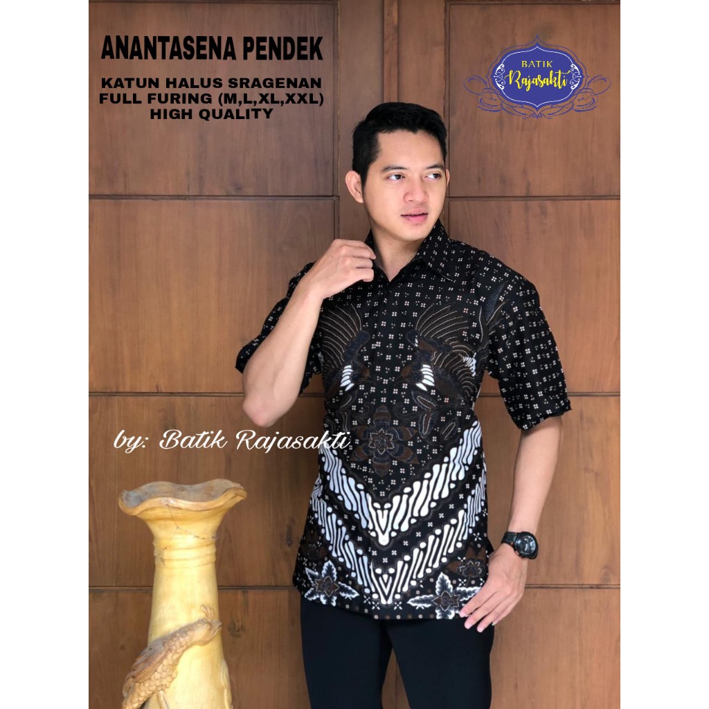 ANANTASENA RAJASAKTI KEMEJA BATIK SOLO PRIA LENGAN PENDEK PANJANG LAPIS FURING ATASAN PREMIUM MODERN KATUN HALUS KAPAS MELINGKAR TWO KASTARA KEBERKAHAN KEMBANG PARI KENARI KENARI PANDA KENCONO LUHUR 2 LOVEBIRTH LURUS HATI MACAN KUJANG MACAN KUNING DONGKER