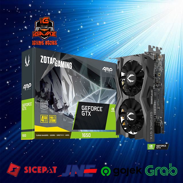 Jual ZOTAC GAMING GeForce GTX 1650 AMP Core GDDR6 | VGA GTX1650 4GB ...