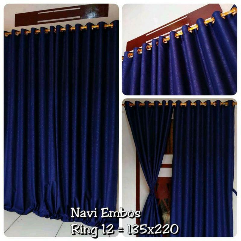 GORDEN SMOKRING 12 RING MOTIF EMBOS POLOS/HORDENG PINTU JENDELA ELEGANT