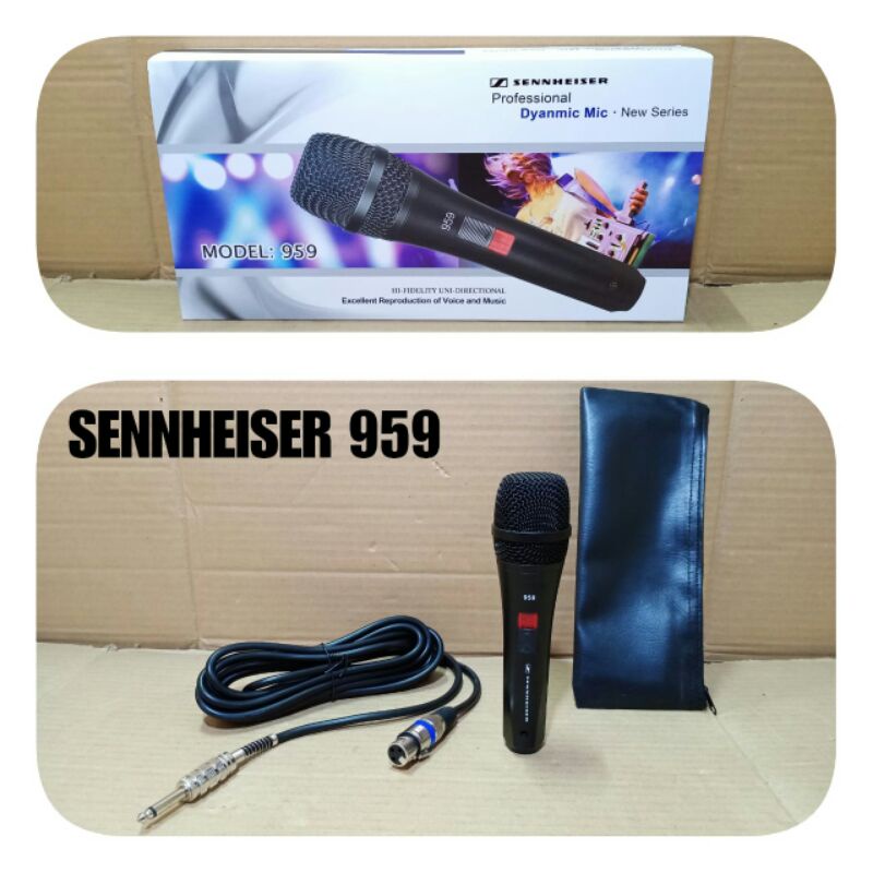 Mic Kabel Sennheiser-959 Pro Profesional Dynamic