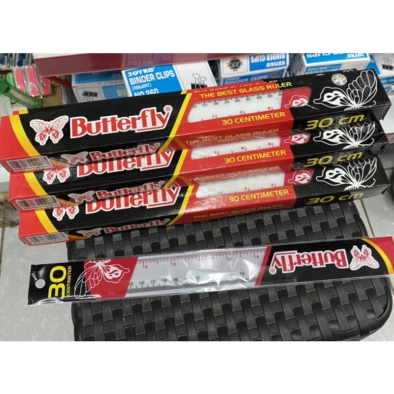 

PENGGARIS BUTTERFLY 30CM PLASTIK (1PCS)