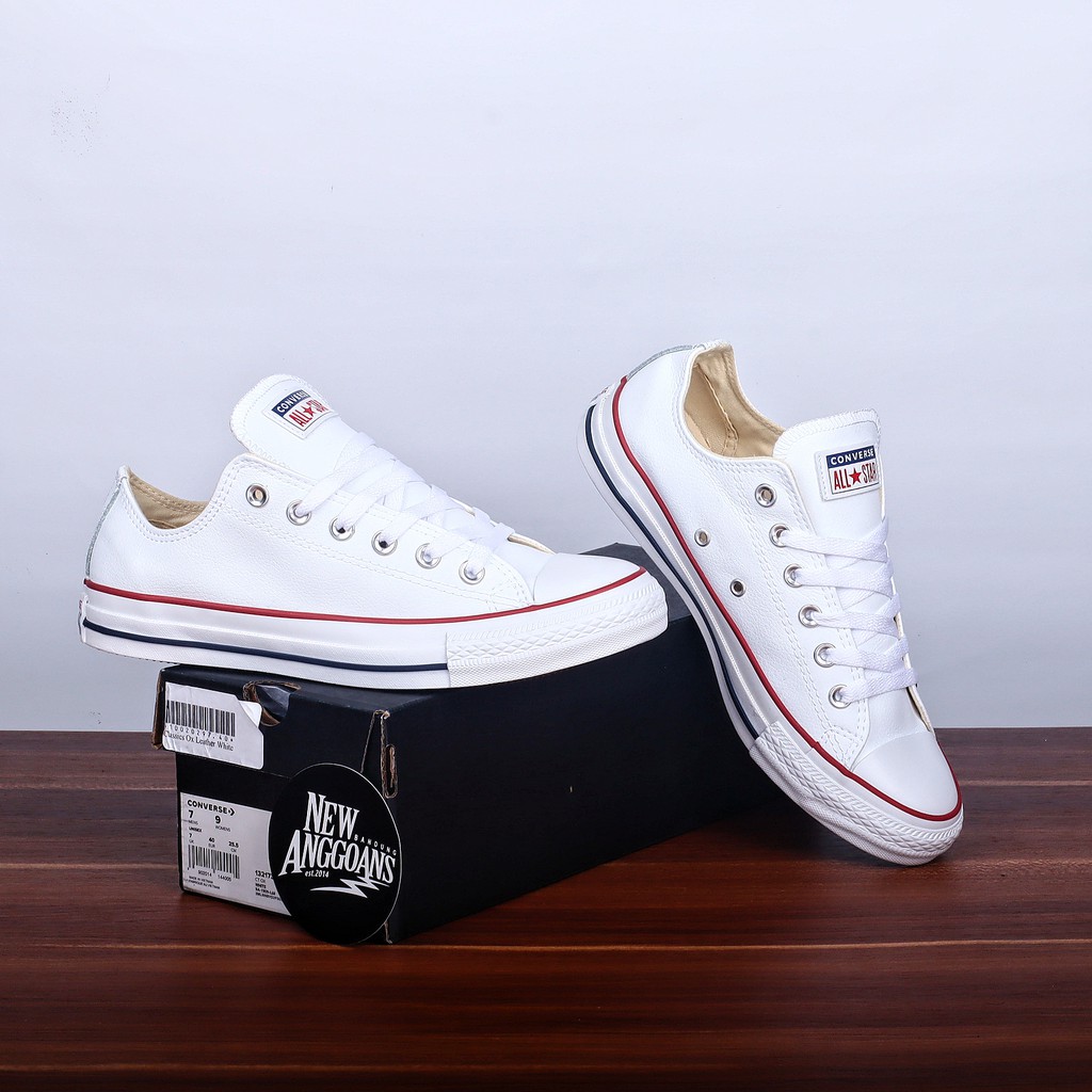 converse all star low leather optical white