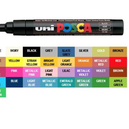 

ナ Uni POSCA PC-5M Marker Pen - Medium Tip Part 2