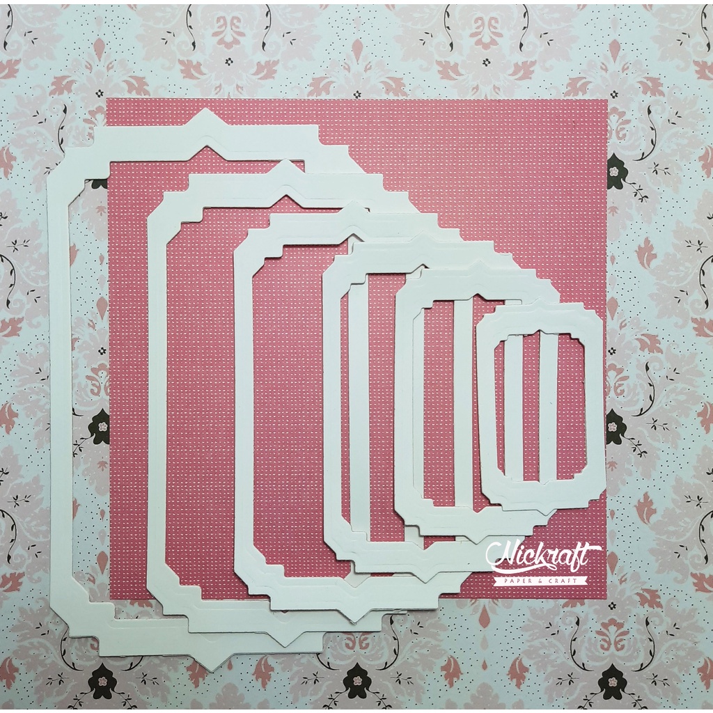 

ASTORIA FRAME - BAHAN SCRAPBOOK LABEL RECTANGLE KOTAK