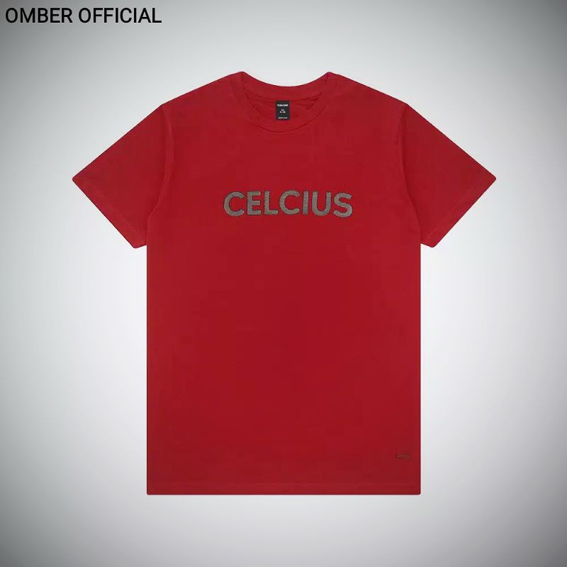 KAOS CELCIUS MERAH SABLON CELCIUS HIJAU READY