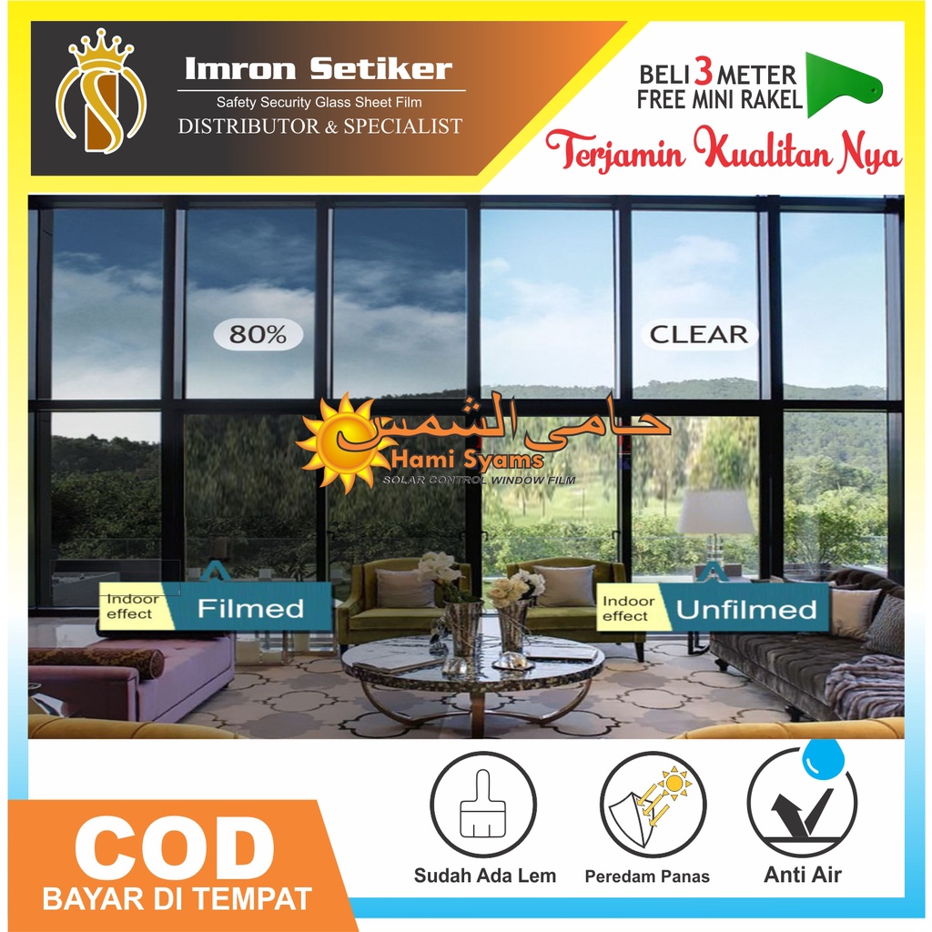 KACA FILM / SETIKER KACA / KACA FILM MOBIL