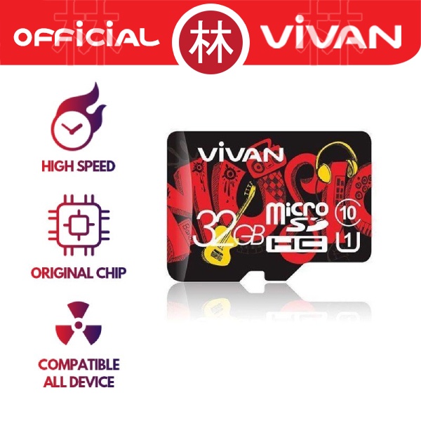 VIVAN V128U10 128GB Class 10 Micro SD TF Card Memory Card